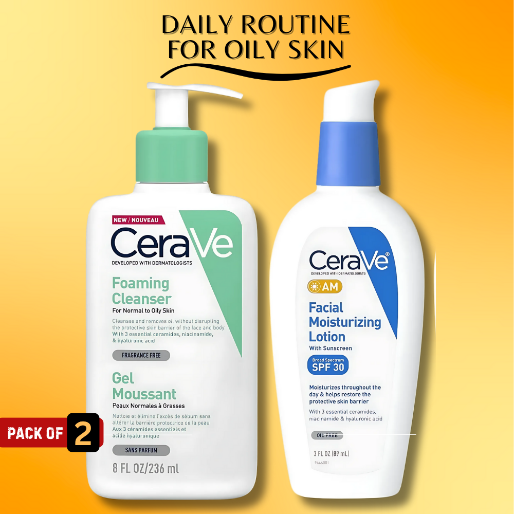 CeraVe Daily Routine for Oily Skin – Pack of 2