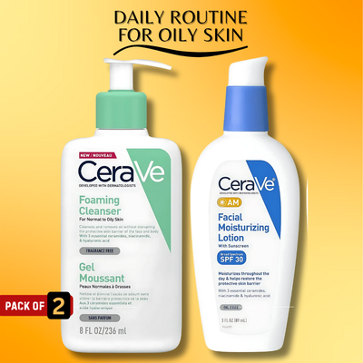 CeraVe Daily Routine for Oily Skin – Pack of 2