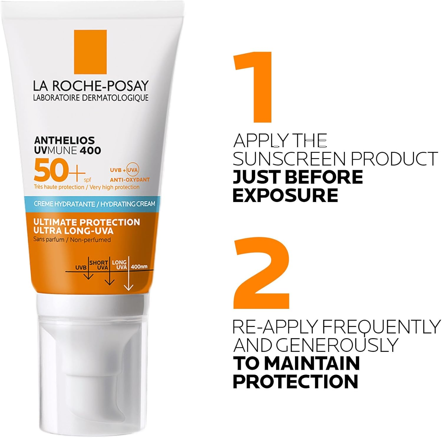 LA ROCHE-POSAY Anthelios UVMune 400 Hydrating Sunscreen SPF50+ 50mL