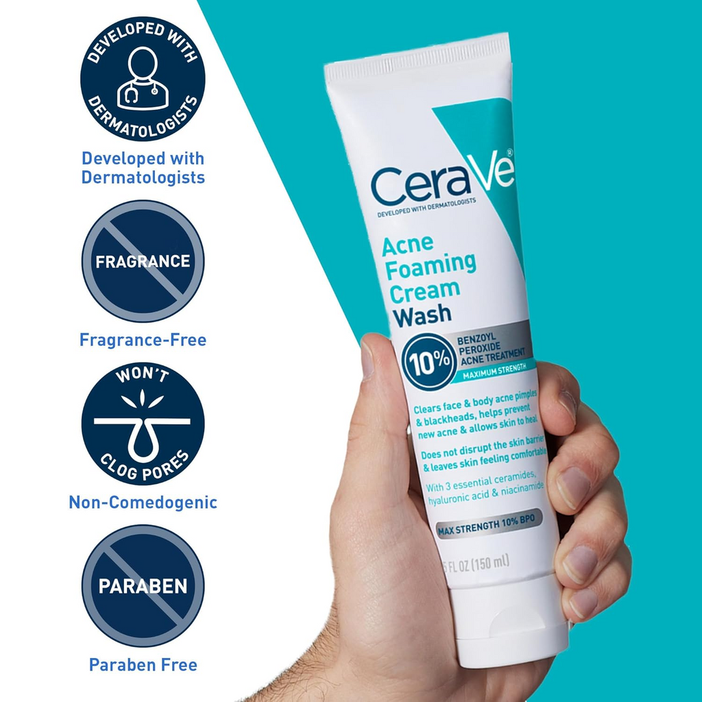 CeraVe Acne Foaming Cream Wash 150mL