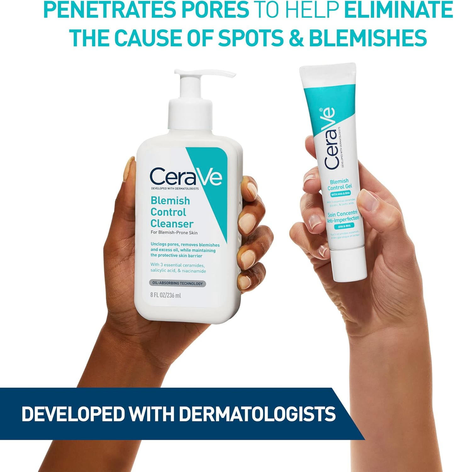 CeraVe Blemish Control Face Cleanser for Blemish-Prone Skin 236mL