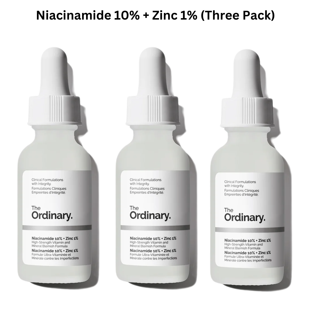 Niacinamide 10% + Zinc 1% (Three Pack)