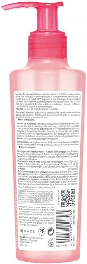 Bioderma Sensibio Cleansing Gel Moussant 500ml